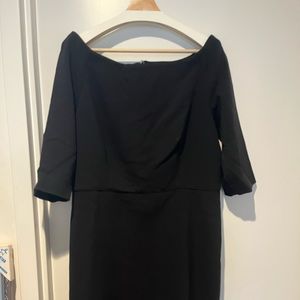 NWT Ann Taylor tailored off the shoulder 3/4 sleeve sheath dress  14